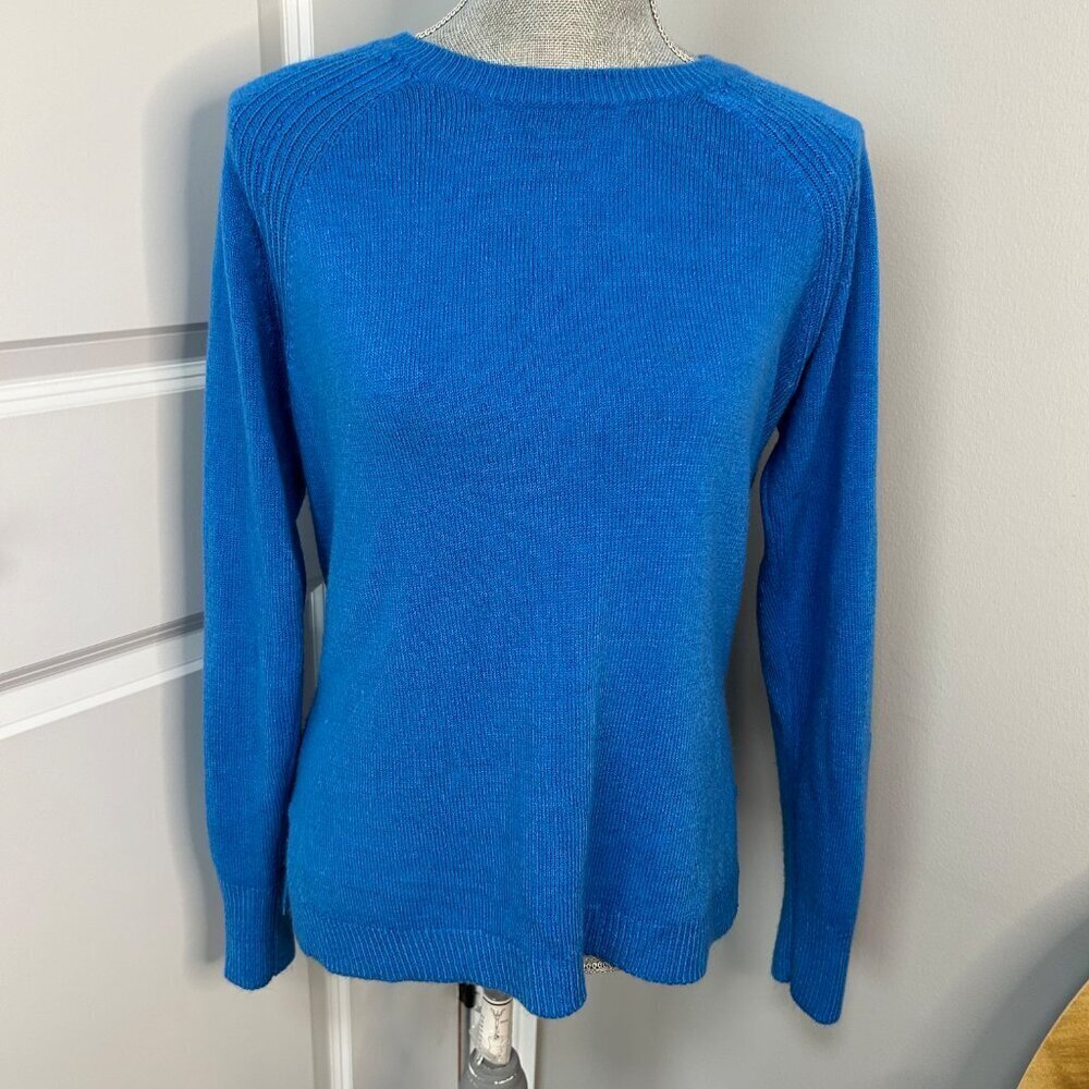 b.young Malea Slit Side Sweater Blue Size M NWOT - Picture 3 of 3